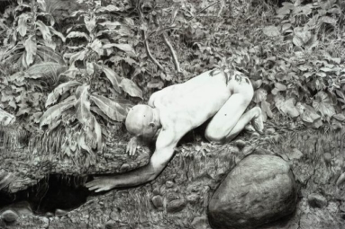 Ohne Titel, Kohle/Kreide auf Papier, 240 x 460 cm, 2012 (Ausschnitt)